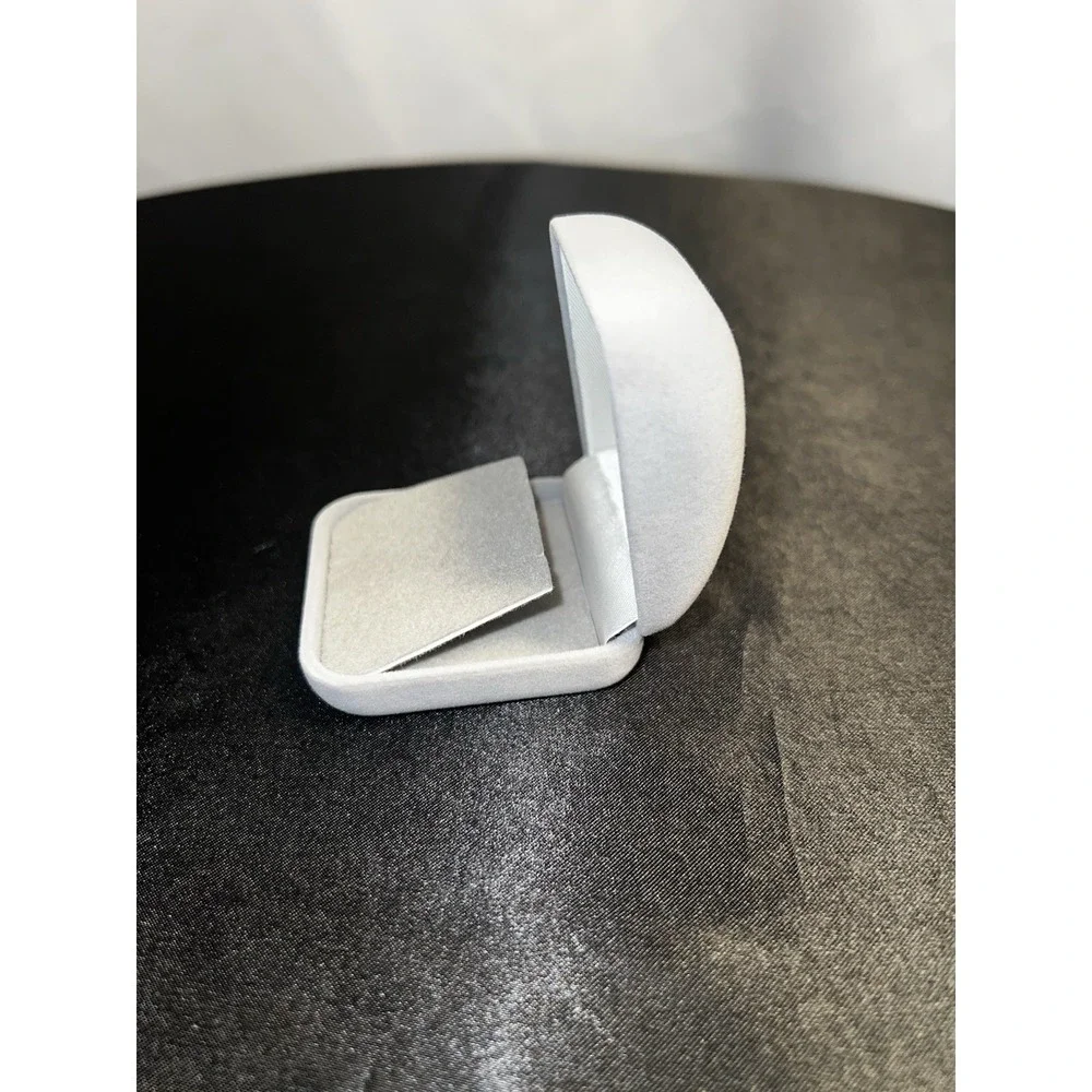 Gray Velvet Jewelry Box | Earring or Pendant Gift Box